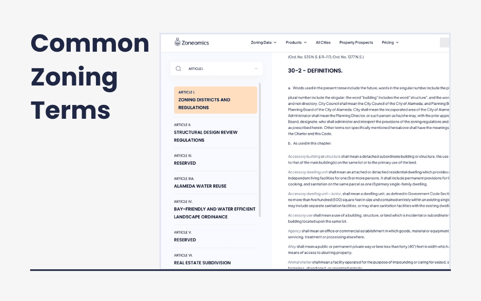 Common Zoning Terms